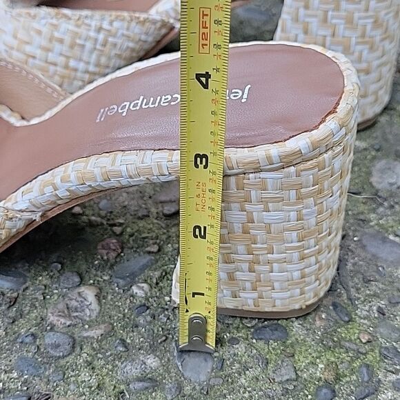 Jeffrey Campell Woven Block Heeled Sandals Size US 9 - Picture 6 of 10